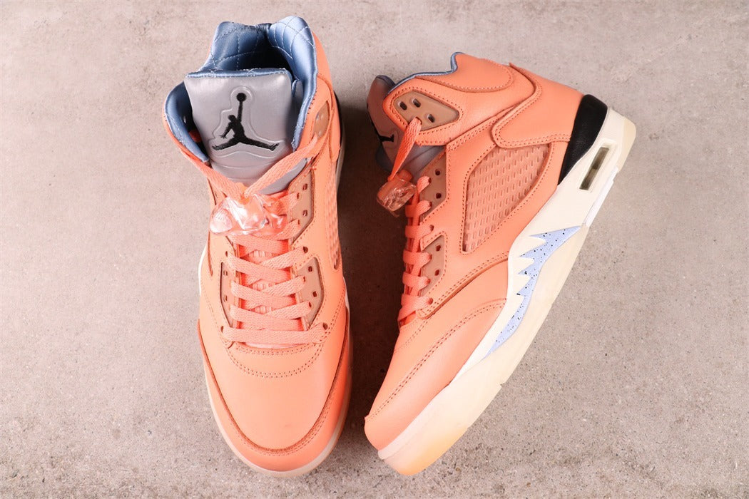 High Top Sneakers, Peach Colorway, Lace Up Design, Casual Gift for Sneaker Fans