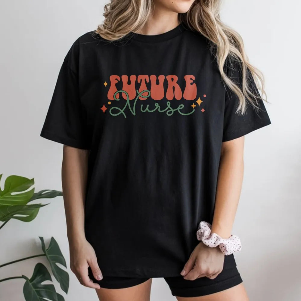 Future Nurse T-Shirt | Retro 'In My Nursing Era' Design | Soft Cotton Blend | Gift for Nursing School Student