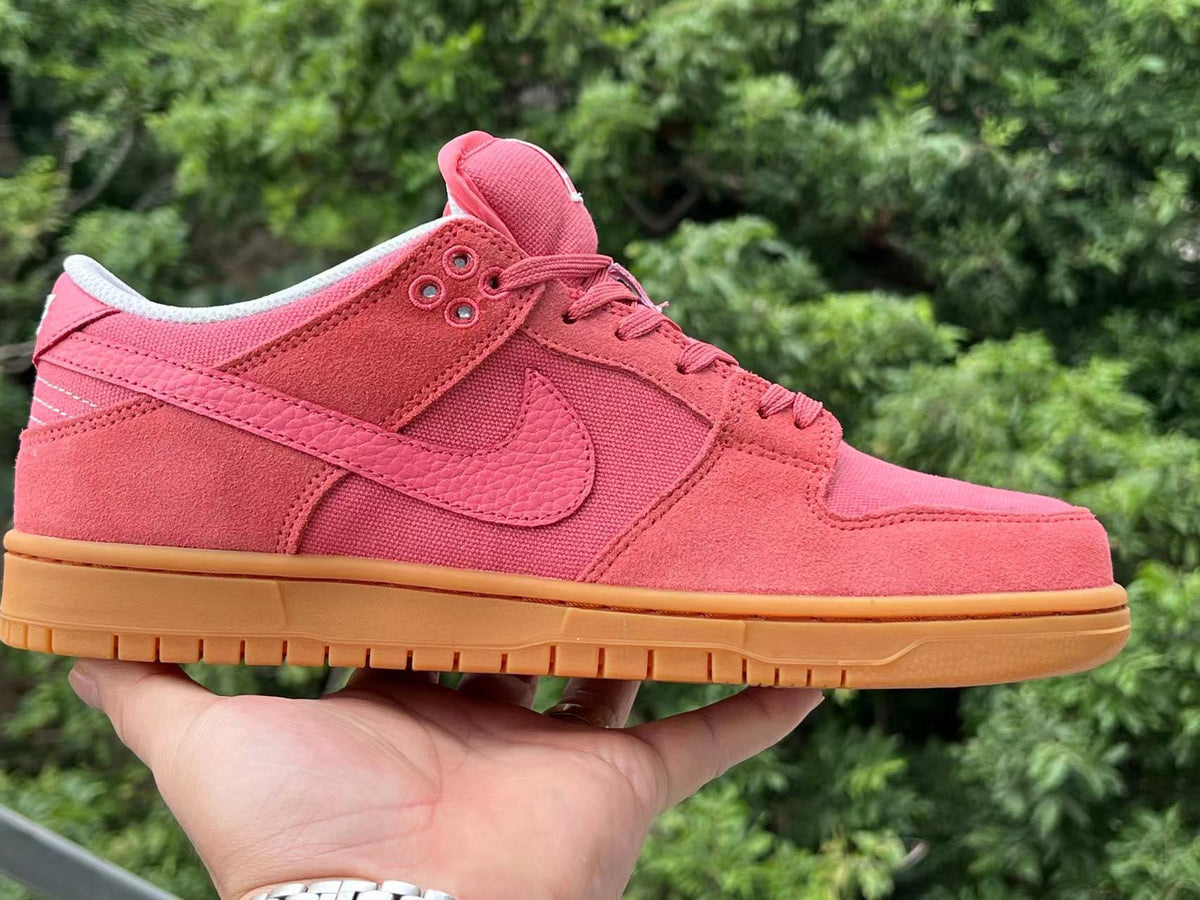 Low Top Sneakers, Coral Colorway, Lace Up Design, Casual Gift for Sneaker Fans