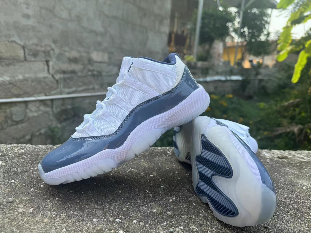 Low Top Shoes, Blue White Colorway, Lace Up Design, Casual Gift for Shoe Lovers