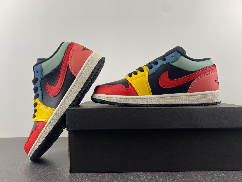 Low Top Sneakers, Multicolor Colorway, Lace Up Design, Casual Gift for Sneaker Fans