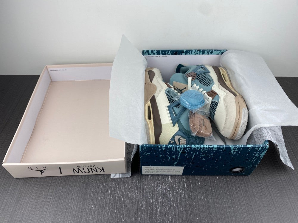 Sneakers, Blue White Brown Colorway, Lace Up Design, Casual Gift for Sneaker Fans