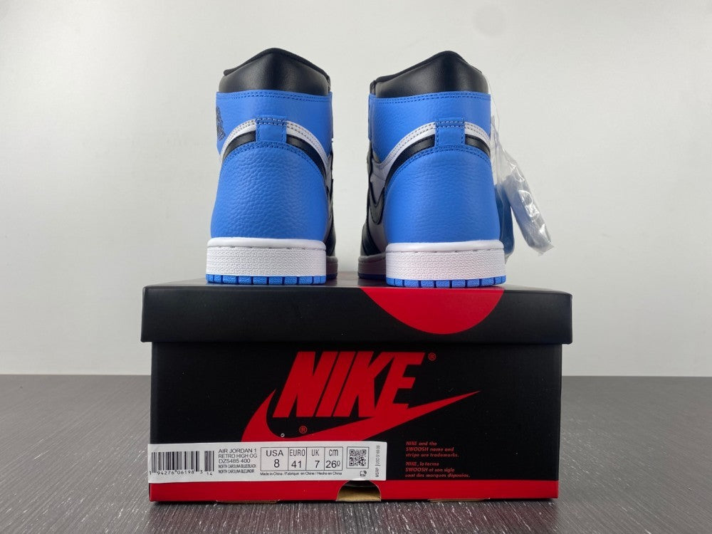 High Top Sneakers, Blue Black Colorway, Lace Up Design, Casual Gift for Sneaker Fans