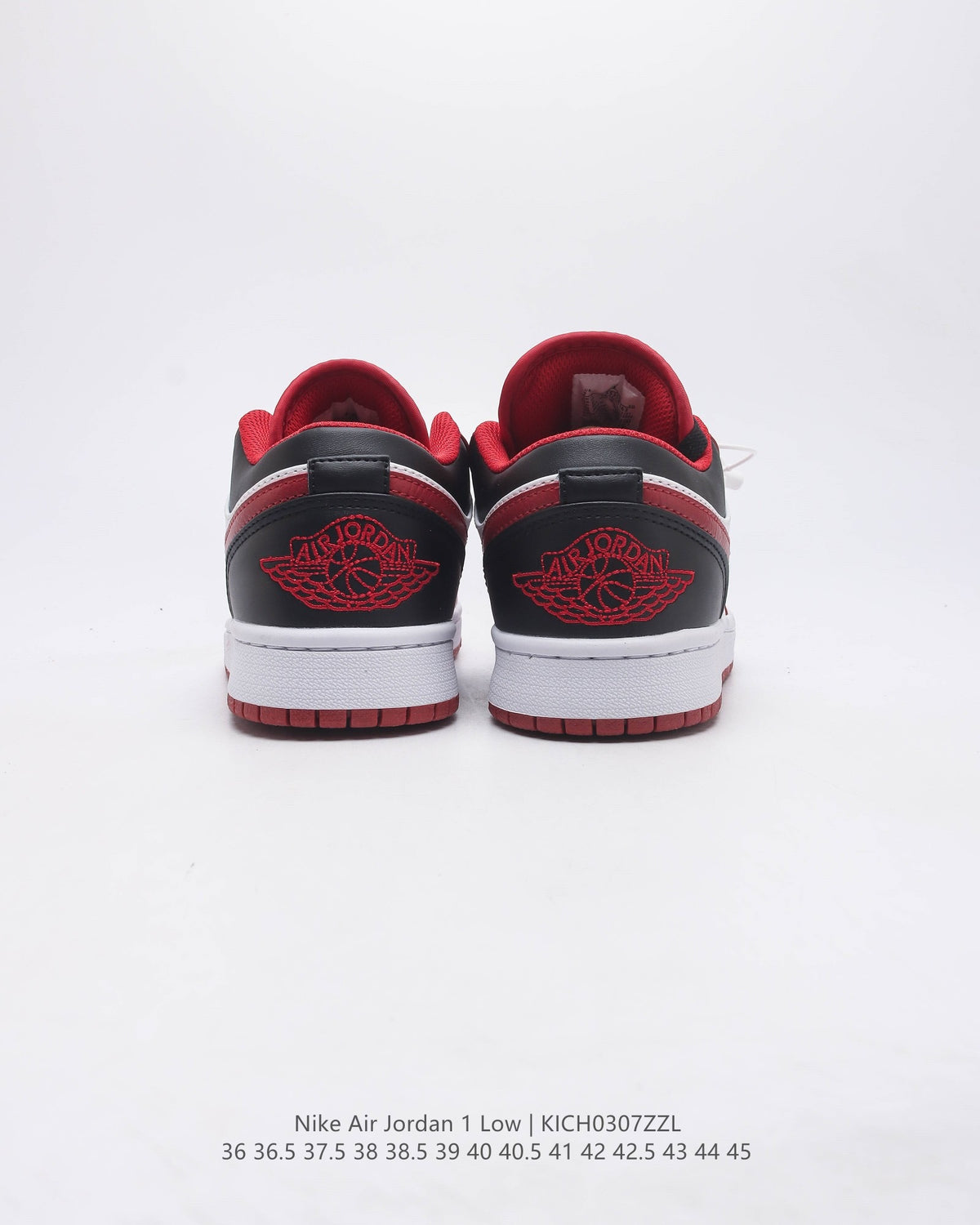 Low Top Basketball Shoes, White Red Colorway, Leather Footwear, Lace Up Design, Casual Gift for Shoe Lovers