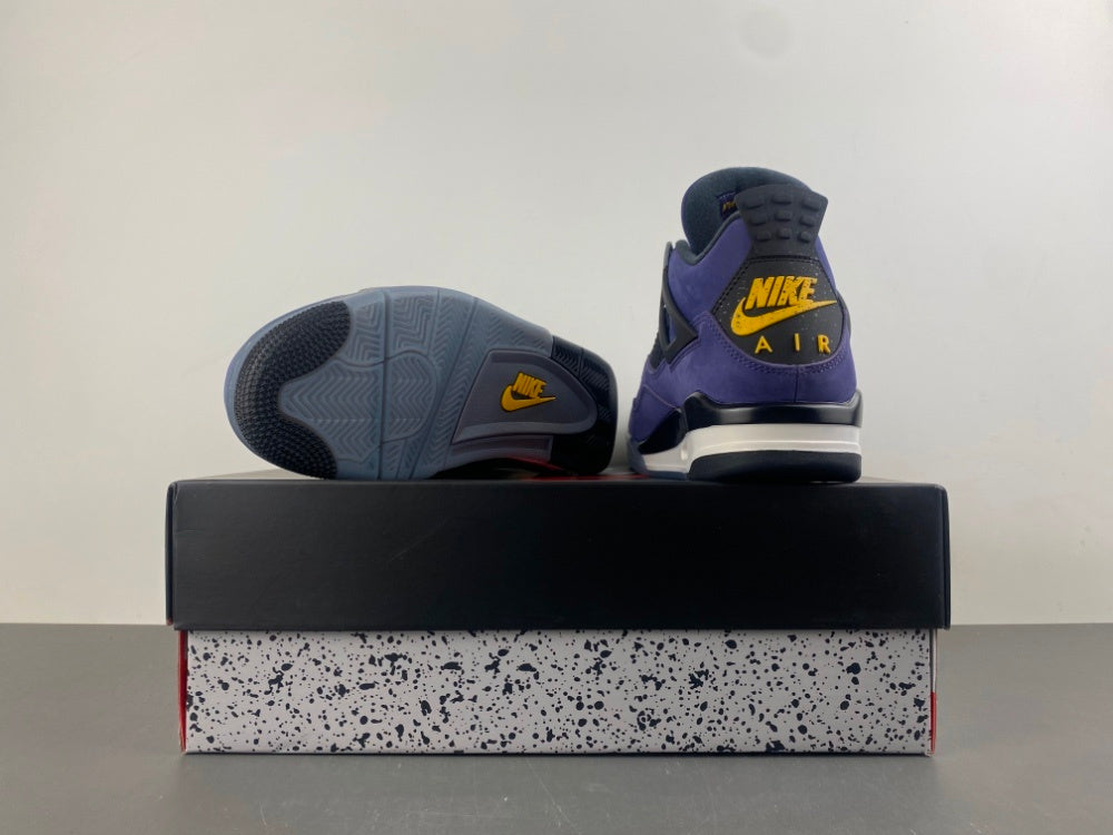 Retro Low Top Sneakers, Purple Colorway, Leather Footwear, Lace Up Design, Casual Gift for Sneaker Fans