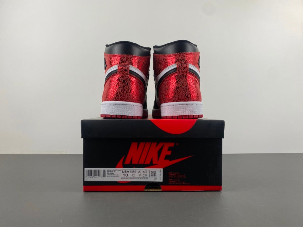 High Top Sneakers, Red Colorway, Lace Up Design, Casual Gift for Sneaker Fans