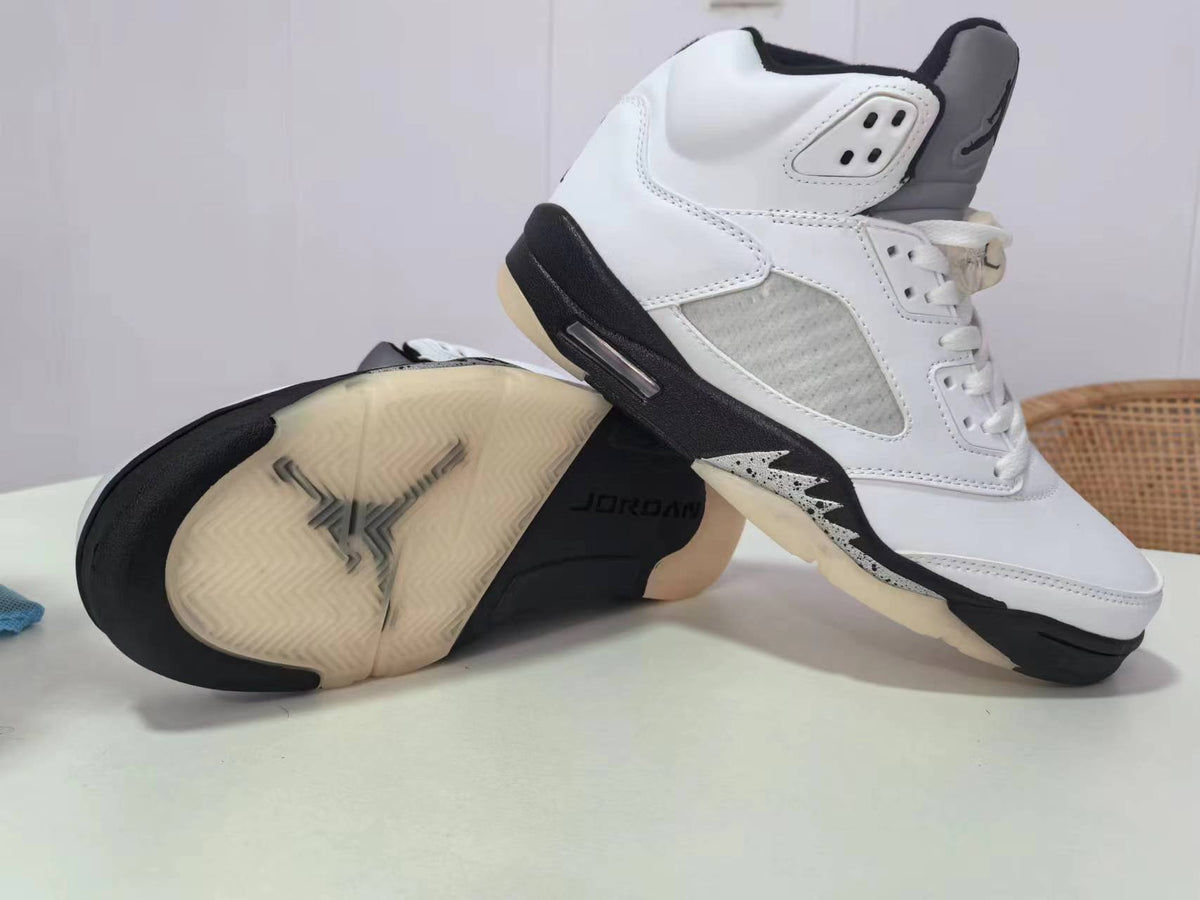 High Top Sneakers, White Black Colorway, Lace Up Design, Casual Gift for Sneaker Fans