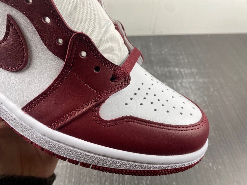 High Top Sneakers, White Red Colorway, Lace Up Design, Casual Gift for Sneaker Fans