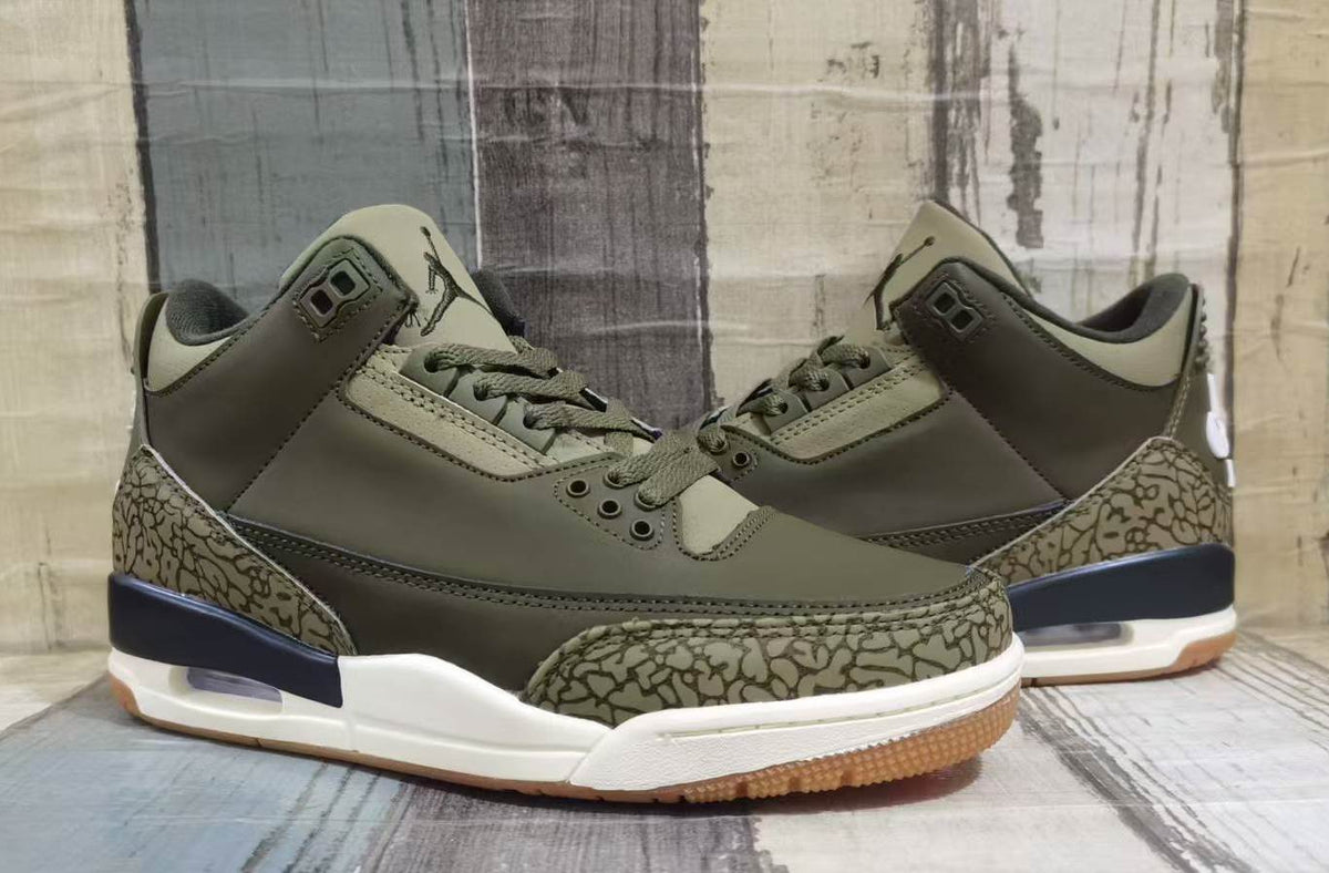 Low Top Sneakers, Army Green Colorway, Lace Up Design, Casual Gift for Sneaker Fans