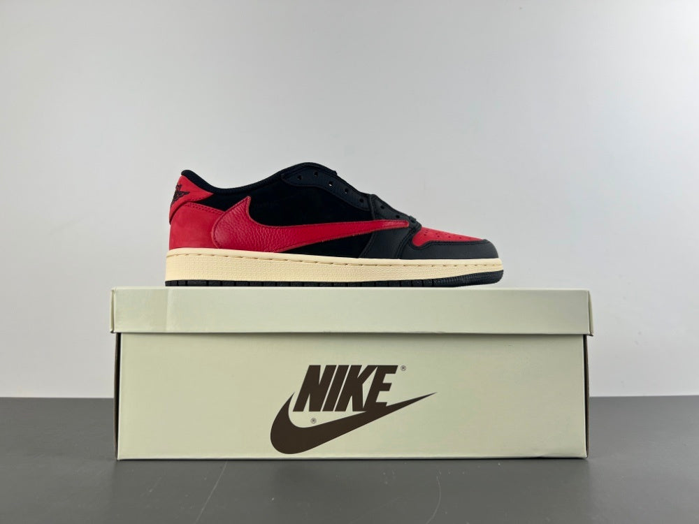 Low Top Sneakers, Black Red Colorway, Reverse Hook Design, Lace Up Design, Casual Gift for Sneaker Fans