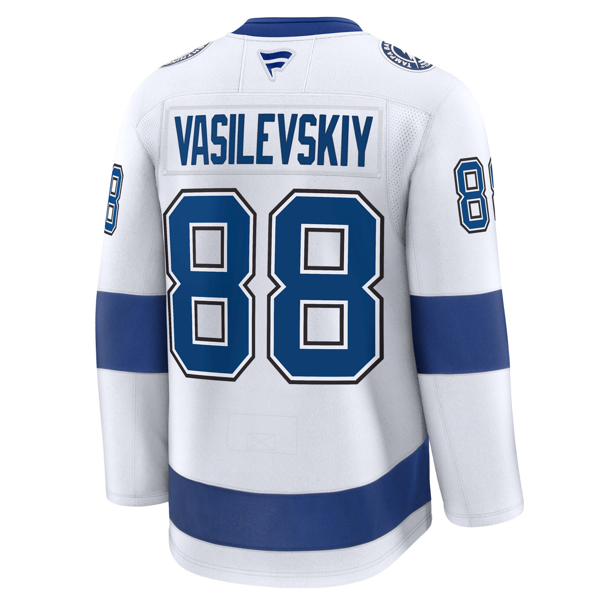 Tampa Bay Lightning Andrei Vasilevskiy Fanatics White Away Premium Jersey
