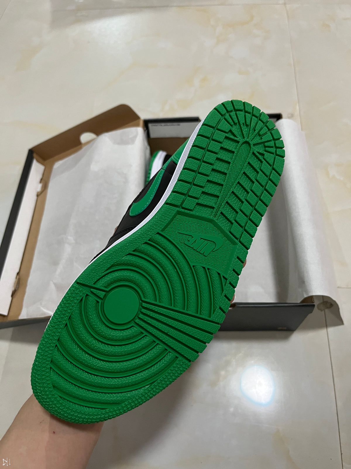 Low Top Sneakers, Black Green Colorway, Lace Up Design, Casual Gift for Sneaker Fans