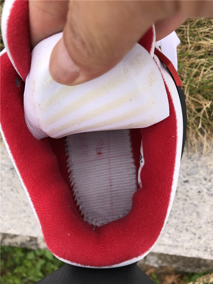Sneakers, White Red Colorway, Lace Up Design, Casual Gift for Sneaker Fans