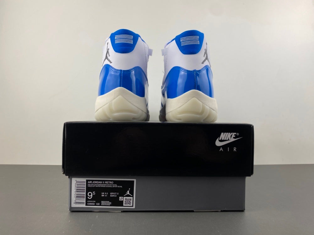 Low Top Sneakers, Blue White Colorway, Lace Up Design, Casual Gift for Sneaker Fans