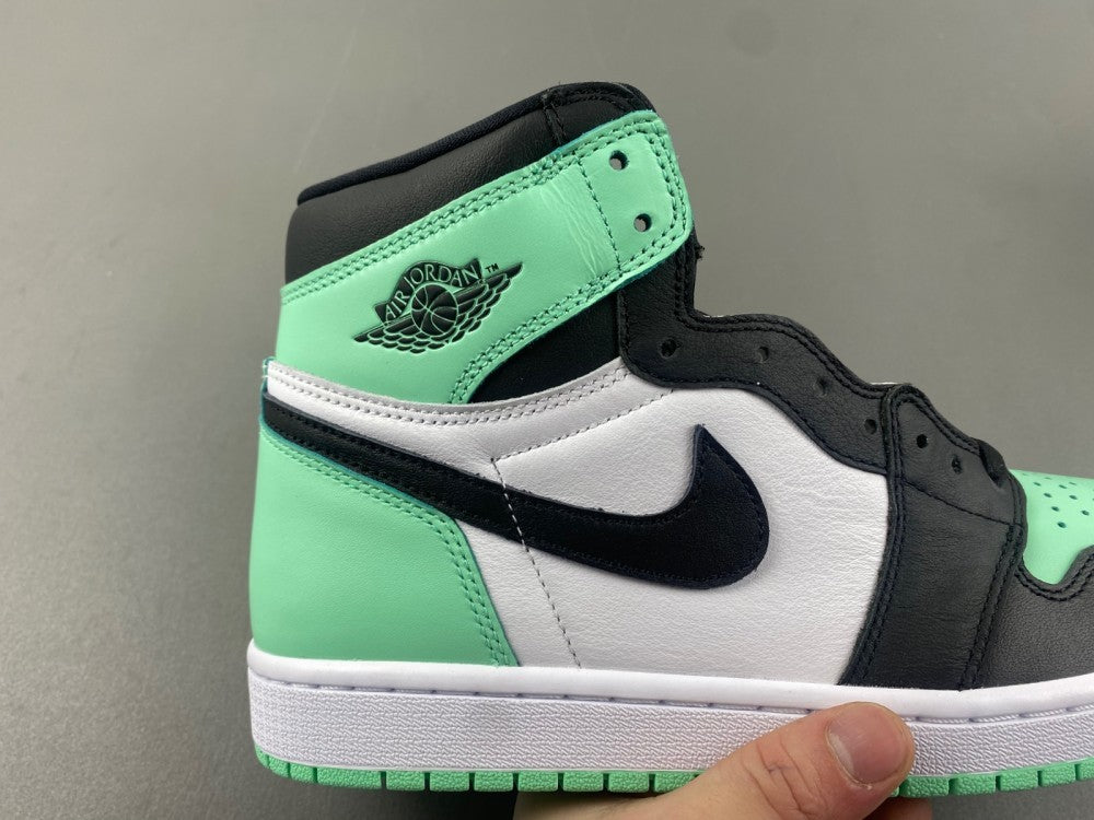 High Top Sneakers, Green Colorway, Glow in the Dark Detail, Lace Up Design, Casual Gift for Sneaker Fans