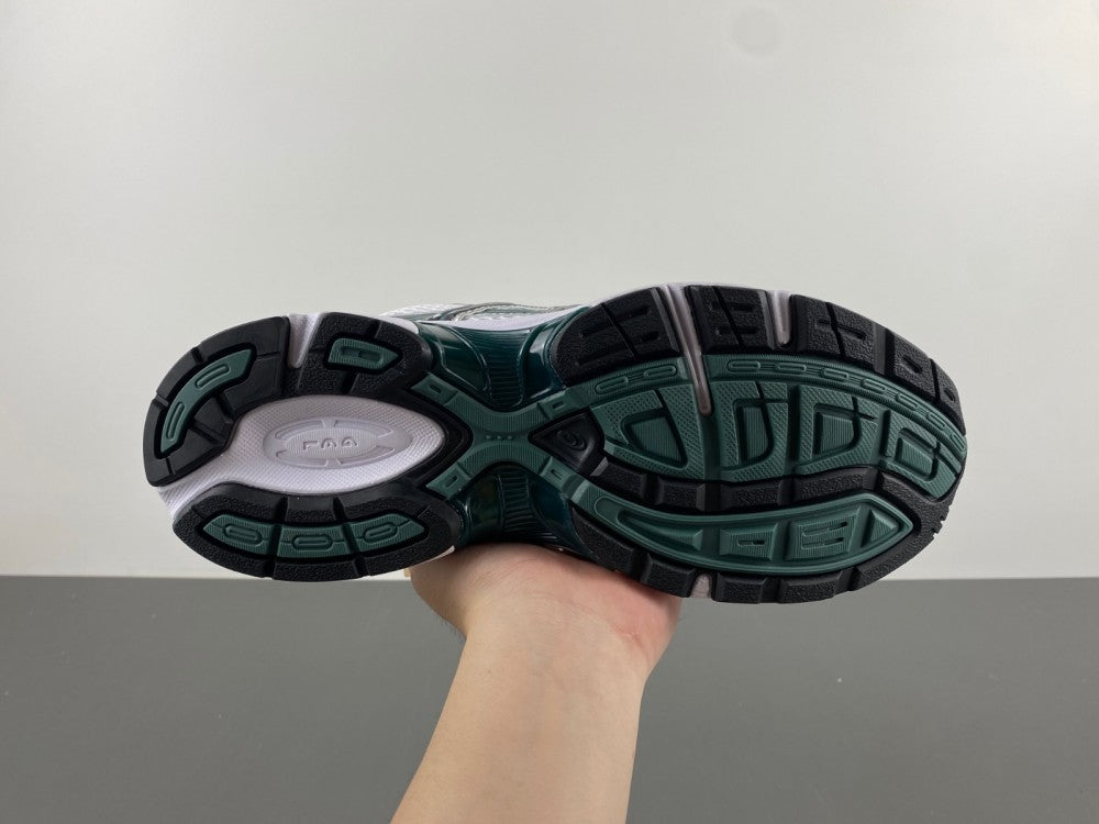 Low Top Sneakers, White Green Silver Colorway, Lace Up Design, Casual Gift for Sneaker Fans