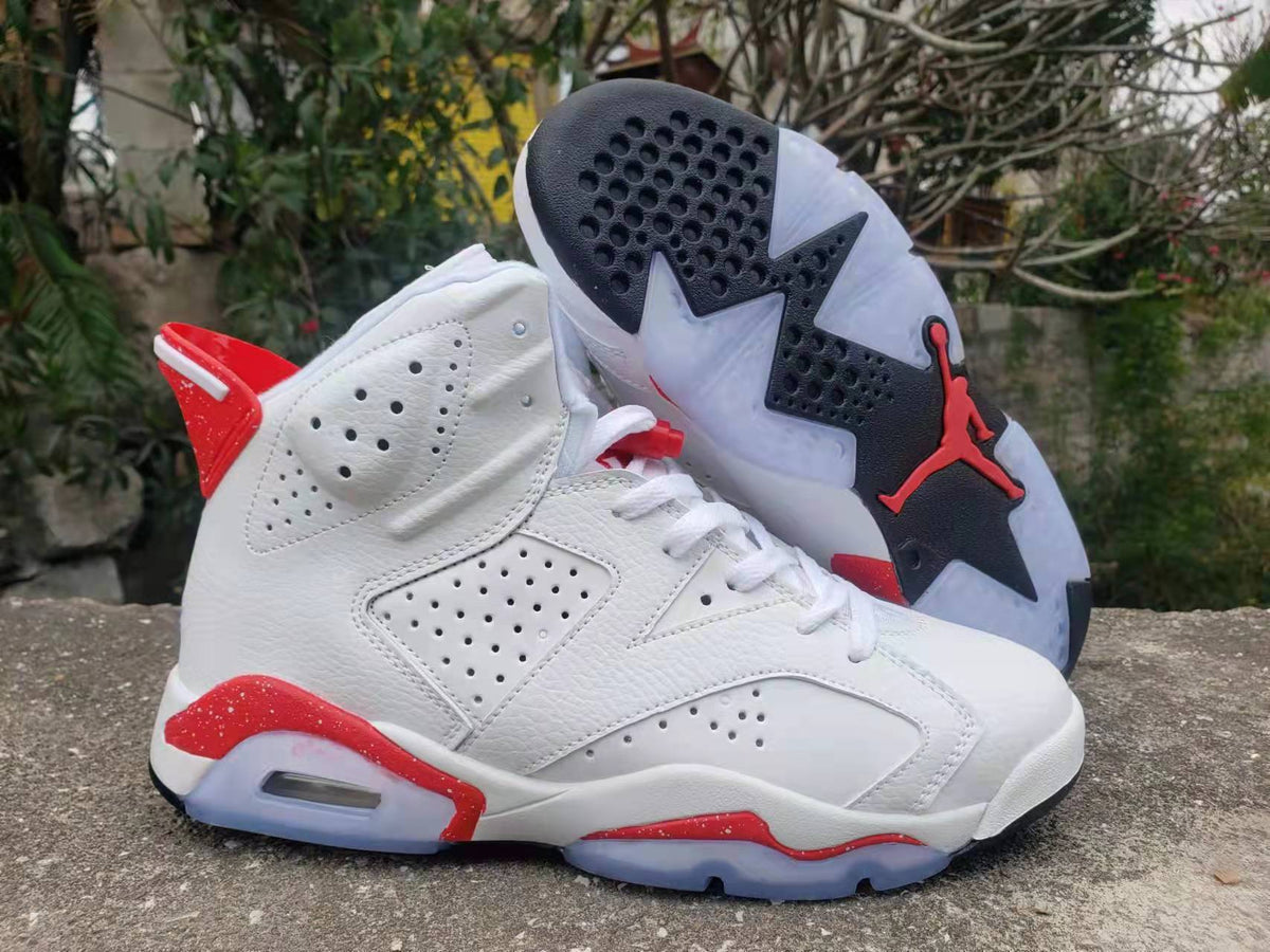 Sneakers, White Red Colorway, Lace Up Design, Casual Gift for Sneaker Fans