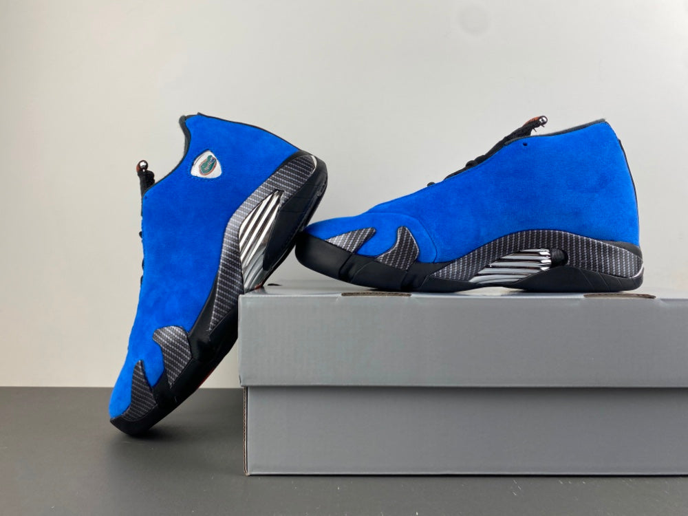 Retro Basketball Shoes, Royal Blue Black Colorway, Lace Up Design, Casual Gift for Shoe Lovers