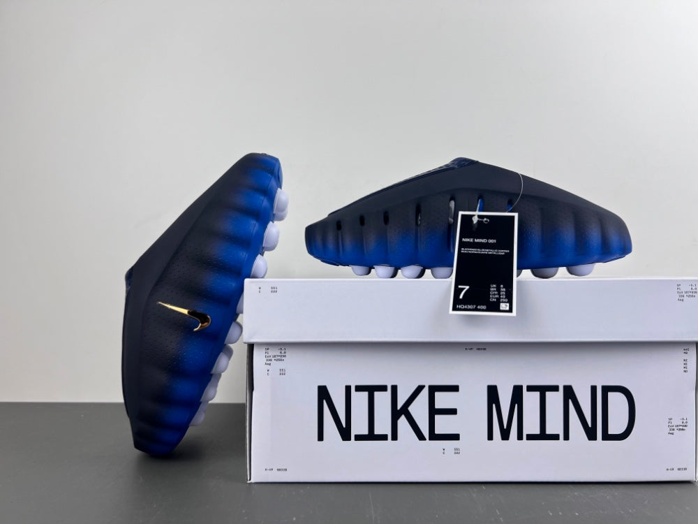 Slides, Blue Black Colorway, Slip On Design, Casual Gift for Shoe Lovers