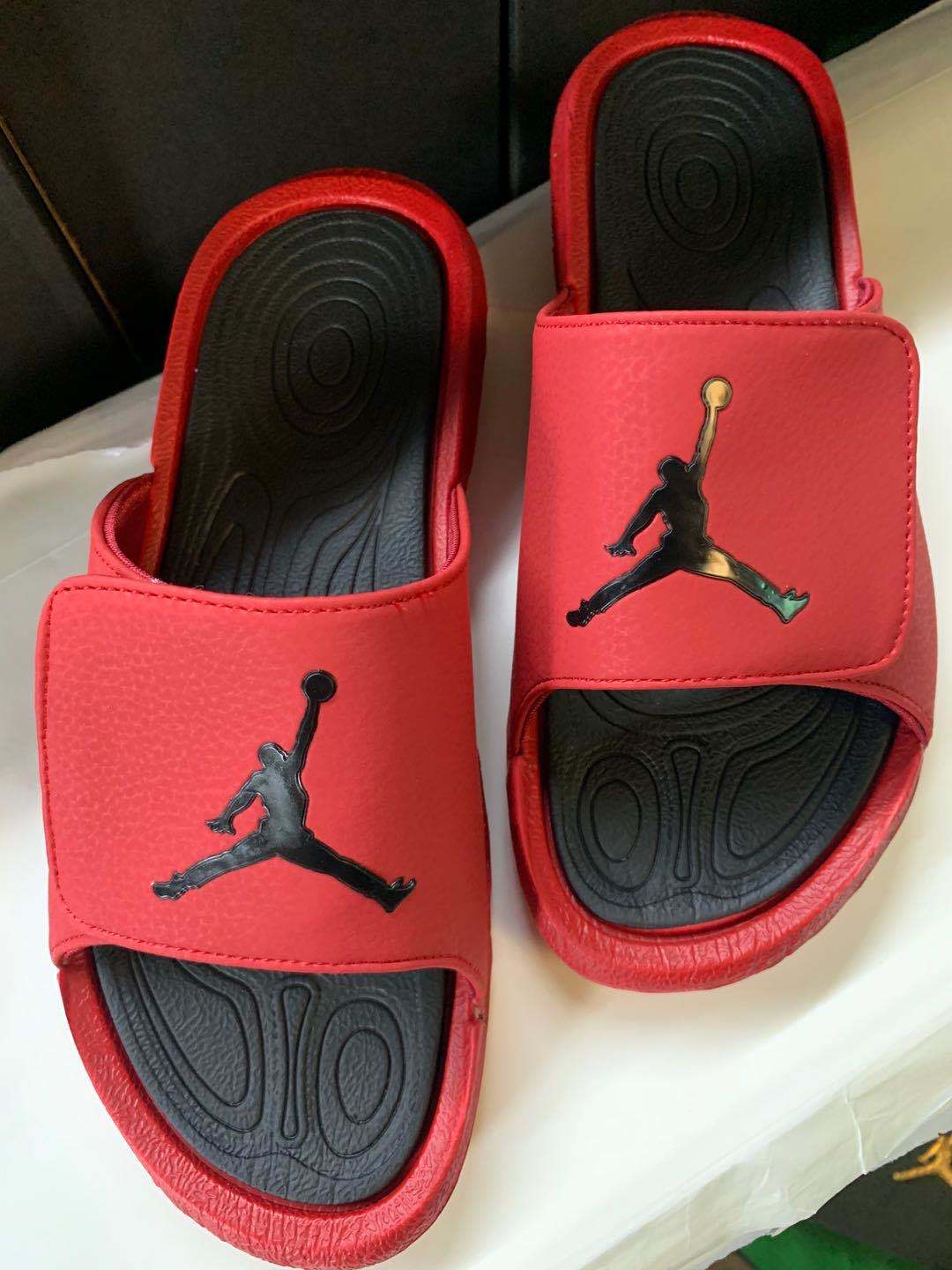 Slides, Black Red Colorway, Slip On Design, Casual Gift for Shoe Lovers