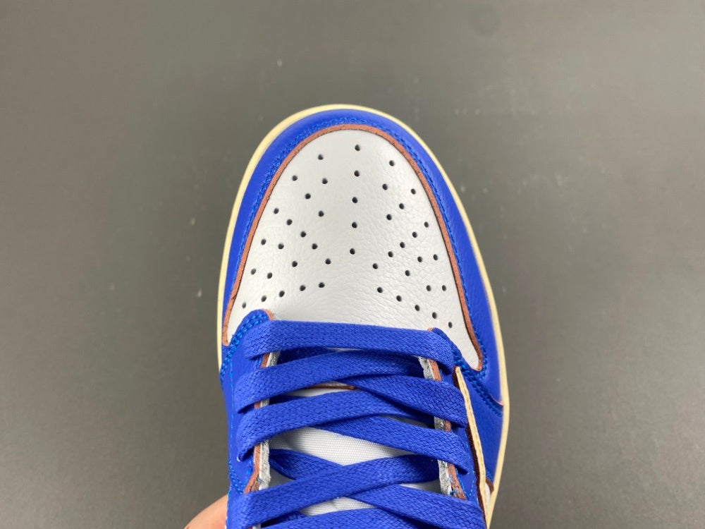 Low Top Sneakers, Blue White Colorway, Reverse Hook Design, Lace Up Design, Casual Gift for Sneaker Fans