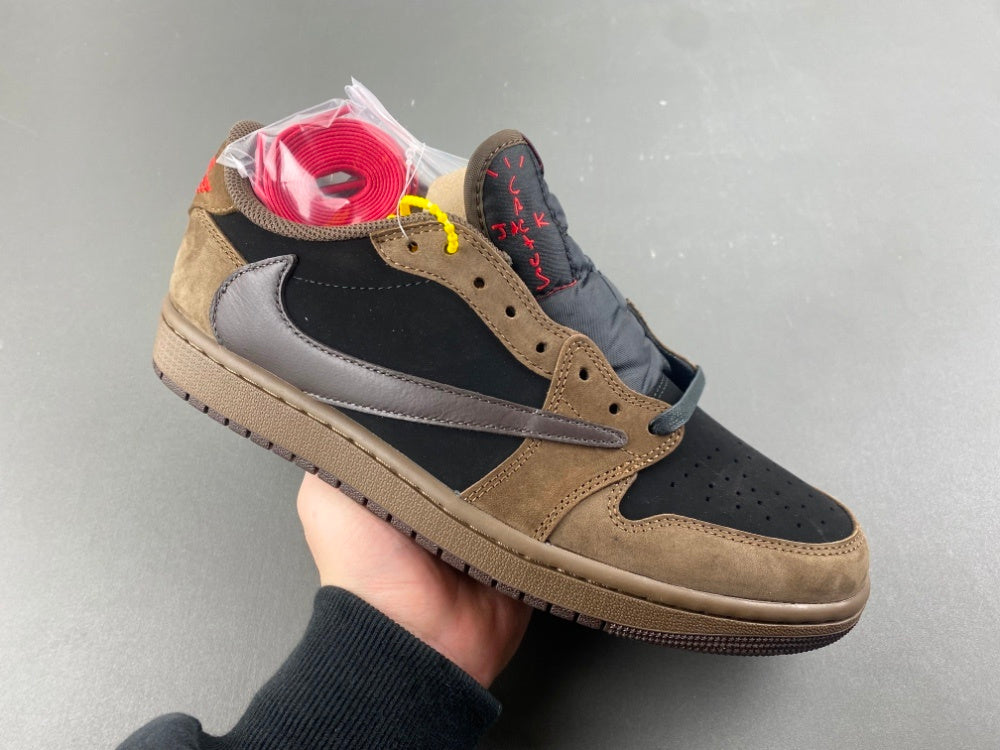 Low Top Sneakers, Brown Black Colorway, Lace Up Design, Casual Gift for Sneaker Fans