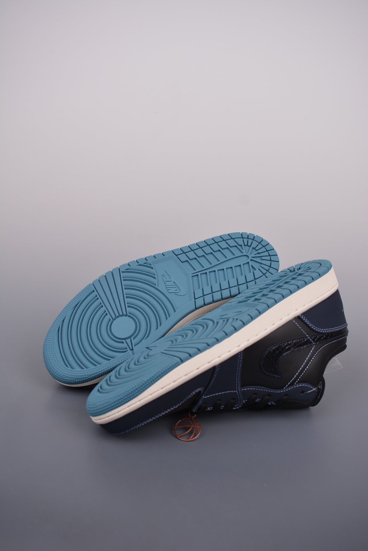 Retro Low Top Sneakers, Blue White Black Navy Colorway, Lace Up Design, Casual Gift for Sneaker Fans