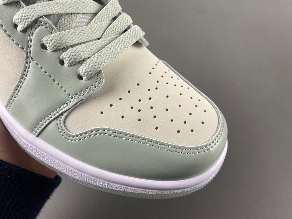 Low Top Sneakers, Green Colorway, Lace Up Design, Casual Gift for Sneaker Fans