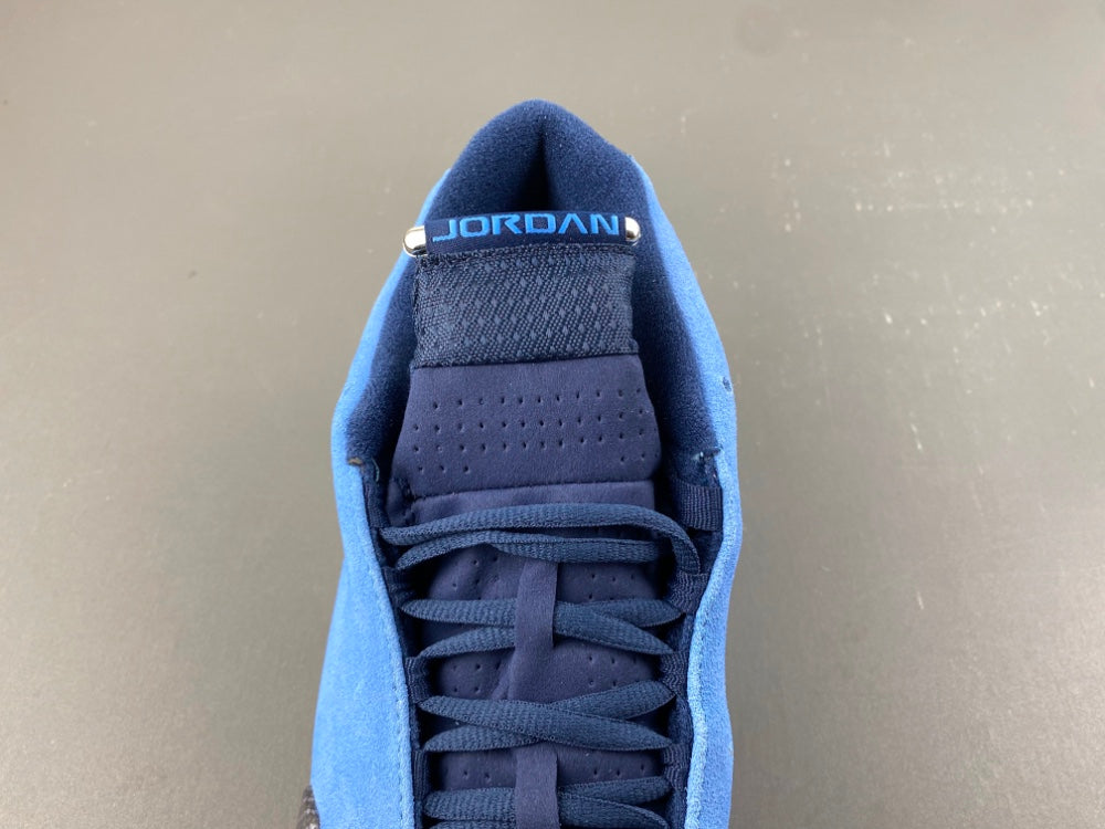 Retro Basketball Shoes, Blue Black Colorway, Lace Up Design, Casual Gift for Shoe Lovers