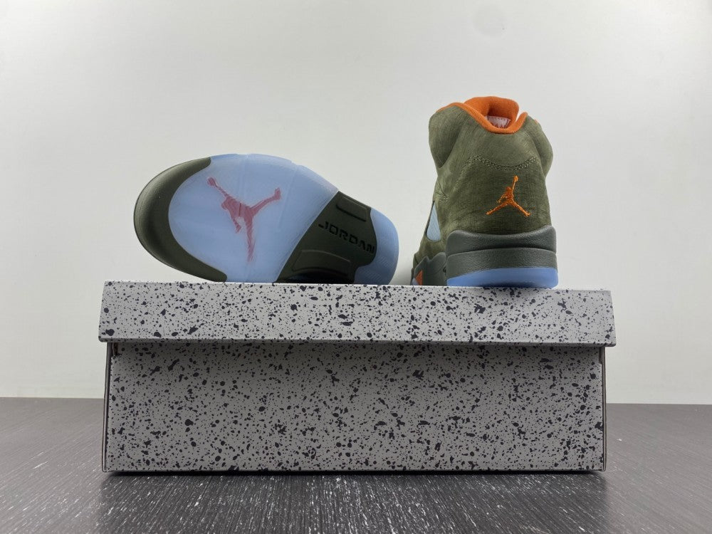 Sneakers, Army Green Colorway, Lace Up Design, Casual Gift for Sneaker Fans