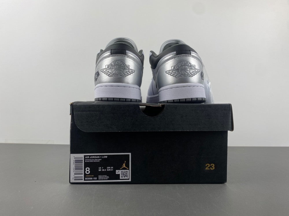 Low Top Sneakers, Silver Colorway, Lace Up Design, Casual Gift for Sneaker Fans