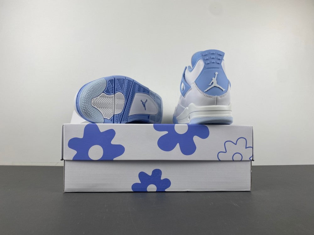 Low Top Sneakers, White Blue Colorway, Lace Up Design, Casual Gift for Sneaker Fans