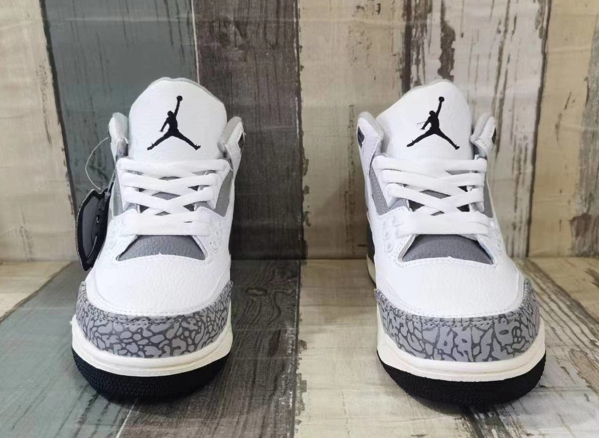 Sneakers, Carbon Gray White Colorway, Lace Up Design, Casual Gift for Sneaker Fans