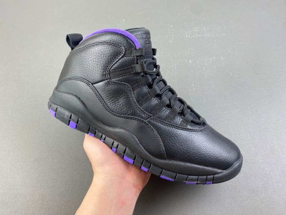 Low Top Sneakers, Black Purple Colorway, Leather Footwear, Lace Up Design, Casual Gift for Sneaker Fans