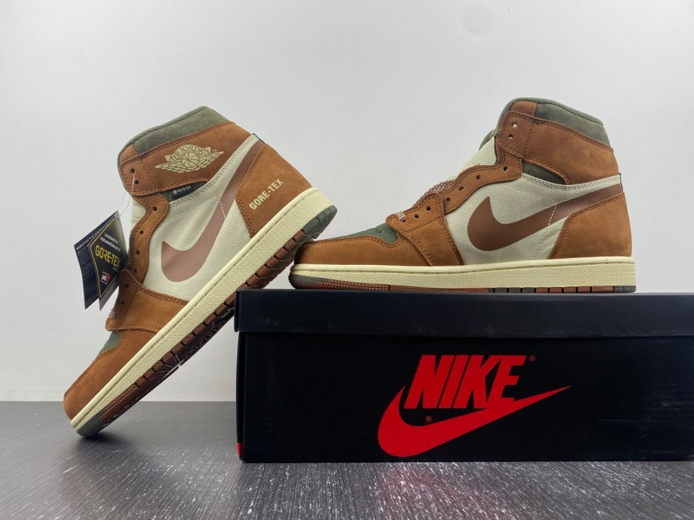 High Top Sneakers, Off White Green Brown Colorway, Lace Up Design, Casual Gift for Sneaker Fans