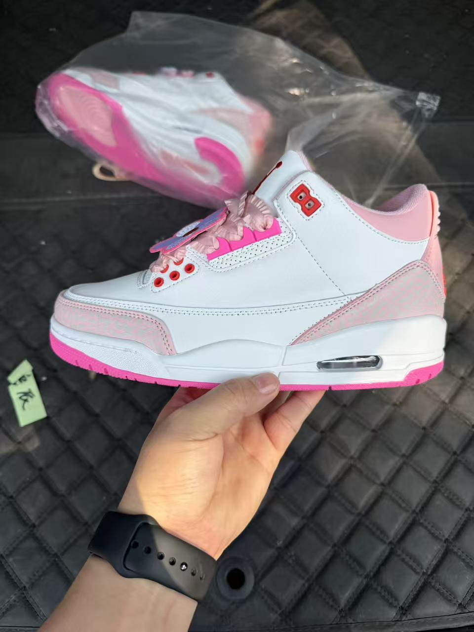 Low Top Sneakers, White Pink Colorway, Lace Up Design, Casual Gift for Sneaker Fans