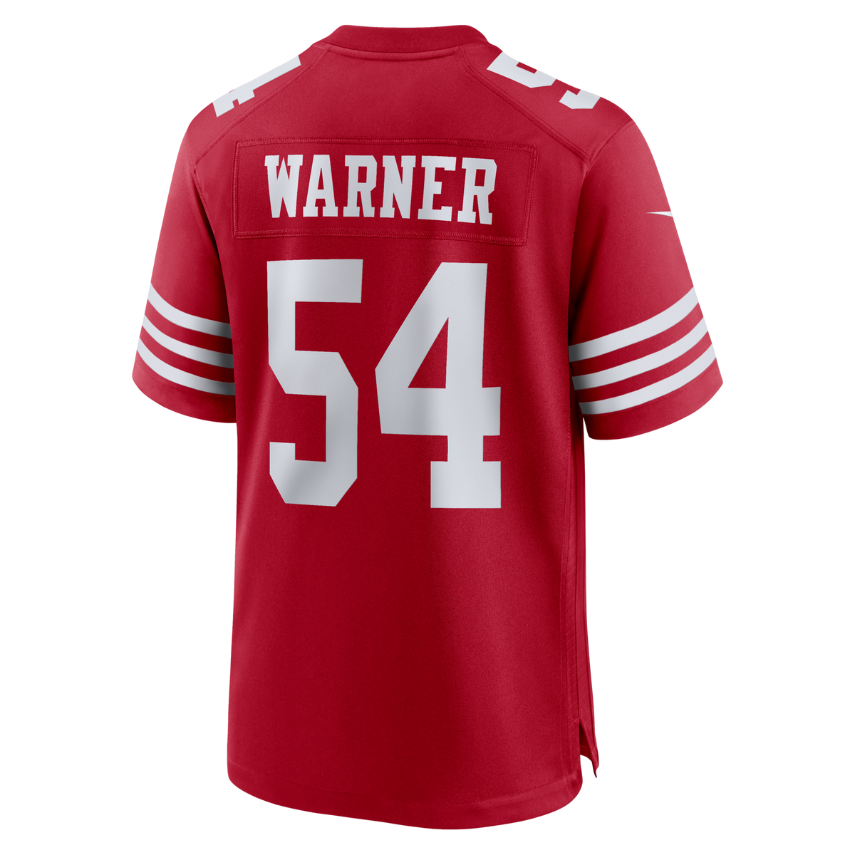 San Francisco 49ers Fred Warner Scarlet 80th Anniversary Game Jersey