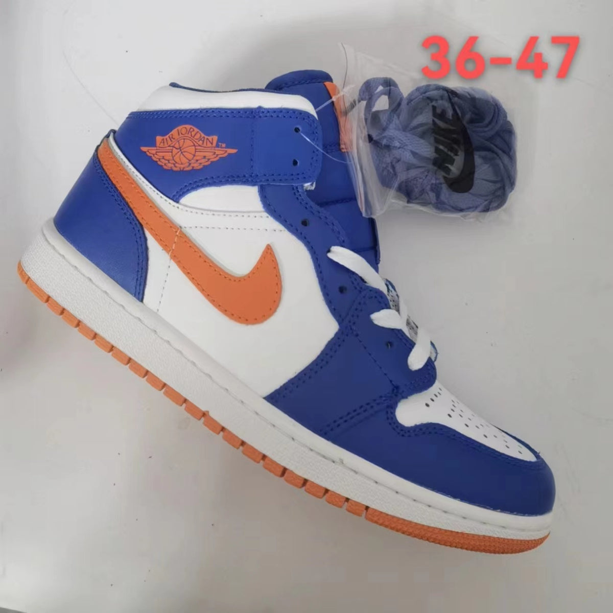 Sneakers, Blue Red White Colorway, Lace Up Design, Casual Gift for Sneaker Fans