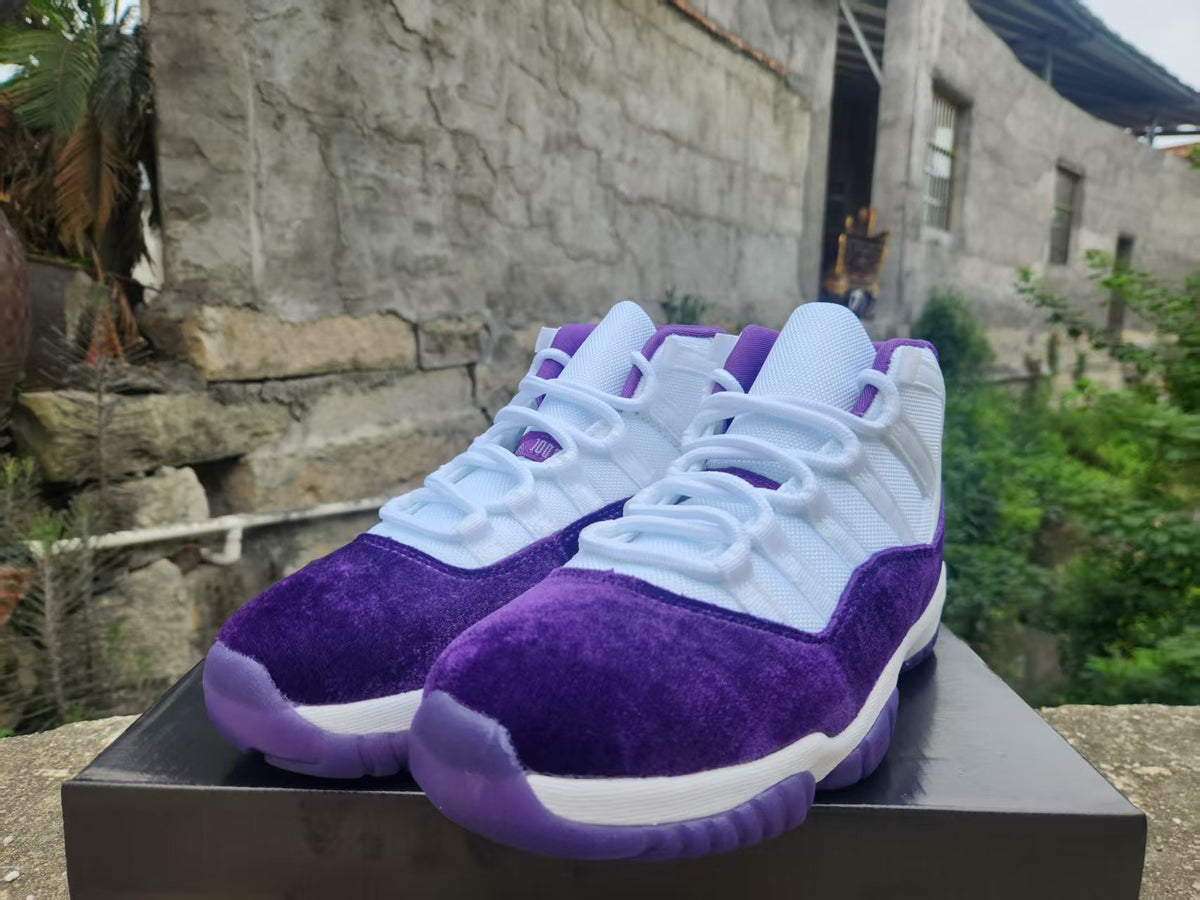 High Top Sneakers, White Purple Colorway, Lace Up Design, Casual Gift for Sneaker Fans