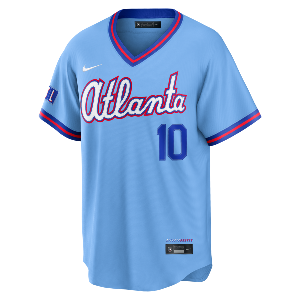 Atlanta Braves Chipper Jones Powder Blue 2026 City Connect Stadium Jersey