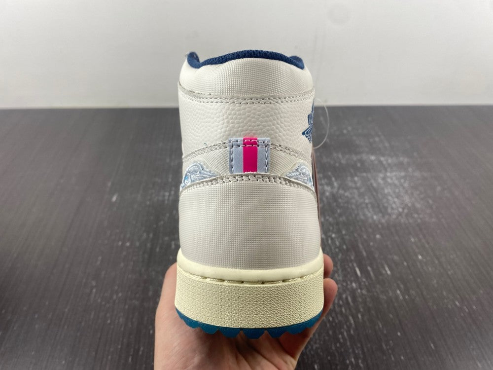 High Top Golf Shoes, White Colorway, Lace Up Design, Casual Gift for Shoe Lovers