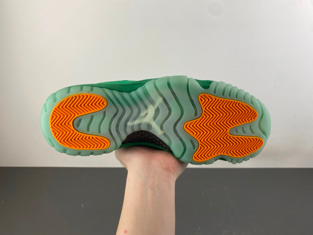 Retro Low Top Sneakers, Green Colorway, Suede Footwear, Lace Up Design, Casual Gift for Sneaker Fans