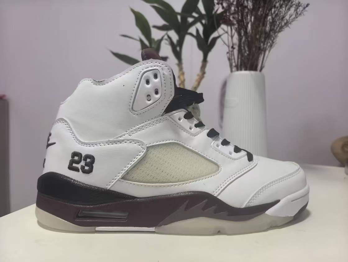 High Top Sneakers, White Gray Colorway, Lace Up Design, Casual Gift for Sneaker Fans