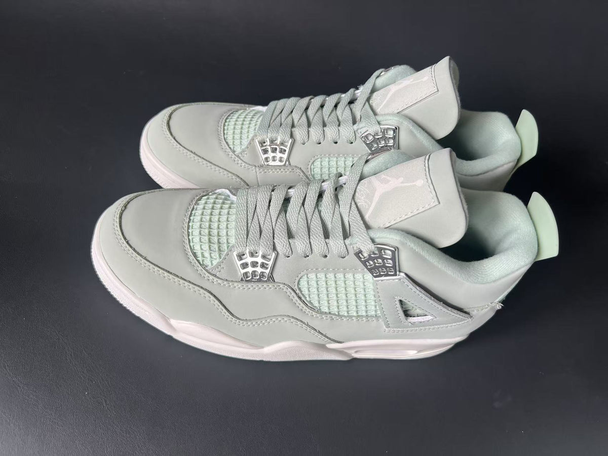Mid Top Sneakers, Green Colorway, Lace Up Design, Casual Gift for Sneaker Fans