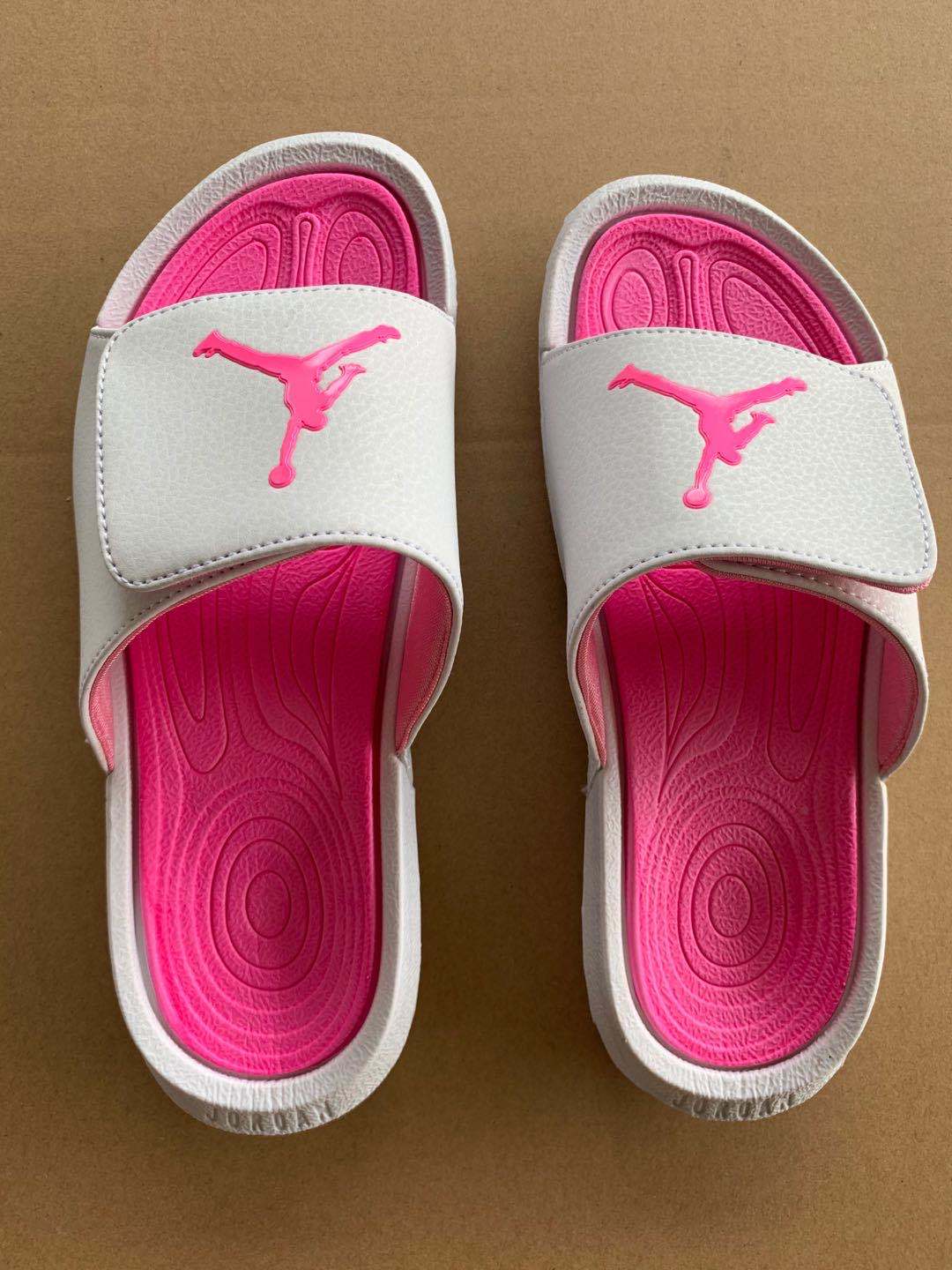 Slides, White Pink Colorway, Slip On Design, Casual Gift for Shoe Lovers