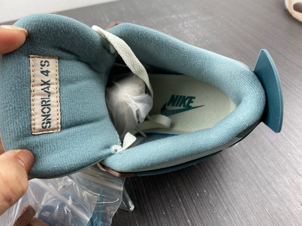 Sneakers, Blue White Brown Colorway, Lace Up Design, Casual Gift for Sneaker Fans