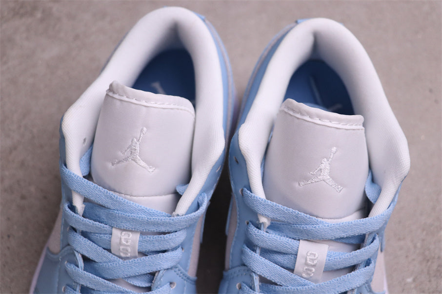 Low Top Sneakers, Blue Colorway, Lace Up Design, Casual Gift for Sneaker Fans