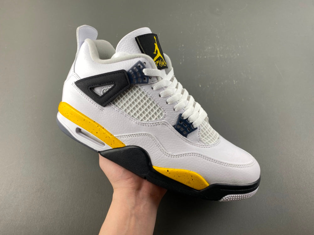 Low Top Sneakers, White Black Yellow Colorway, Lace Up Design, Casual Gift for Sneaker Fans
