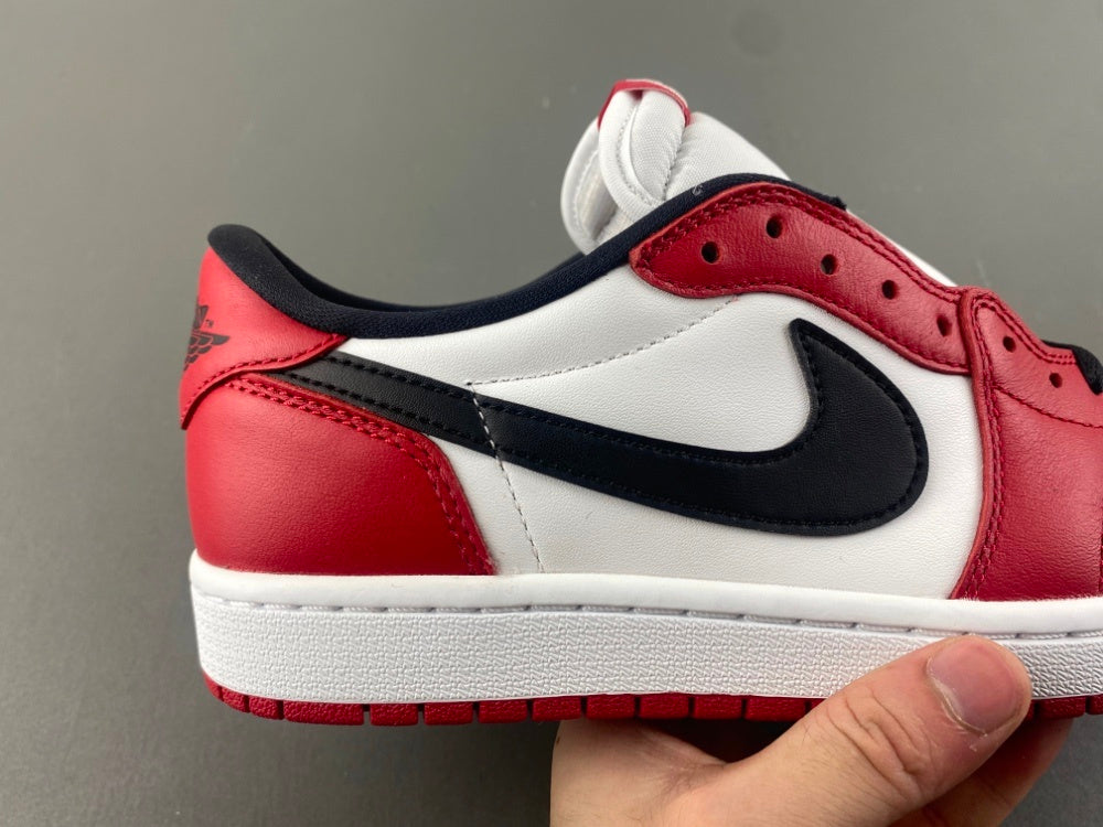 Low Top Sneakers, White Red Colorway, Lace Up Design, Casual Gift for Sneaker Fans