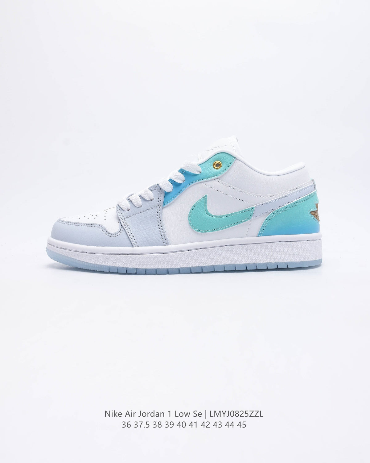 Retro Low Top Basketball Shoes, White Blue Colorway, Lace Up Design, Casual Gift for Shoe Lovers